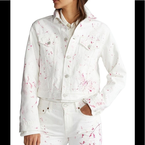 Polo Ralph Lauren Pink Pony Denim Trucker Jacket - Picture 3 of 9